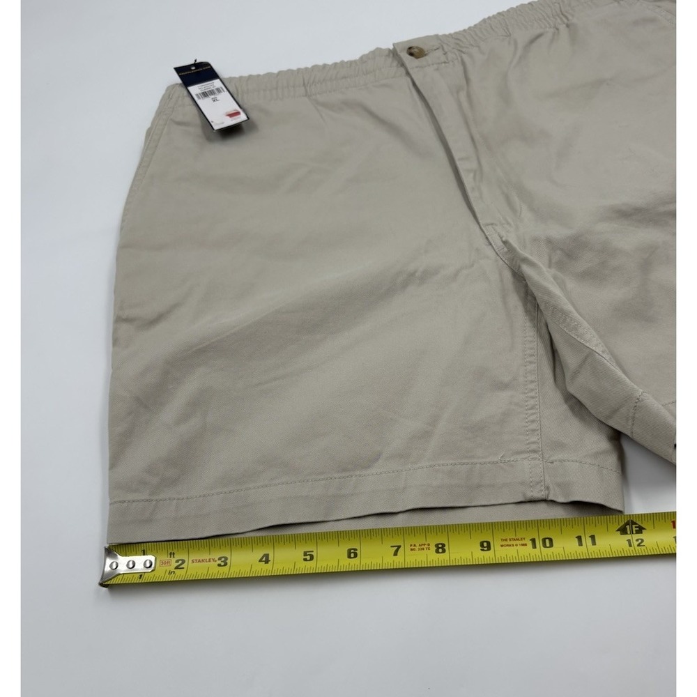 NWT Polo Ralph Lauren Men's XL Classic Fit 6" Tan Logo Elastic Khaki Shorts - Picture 4 of 5